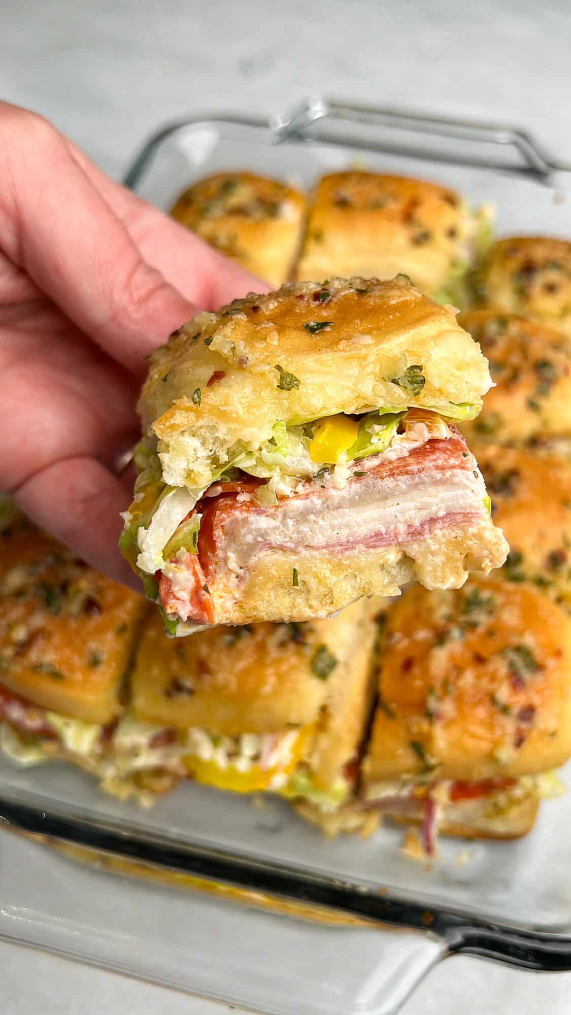 Grinder sliders being held in hand