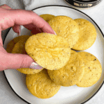 egg bites sitting on a plate