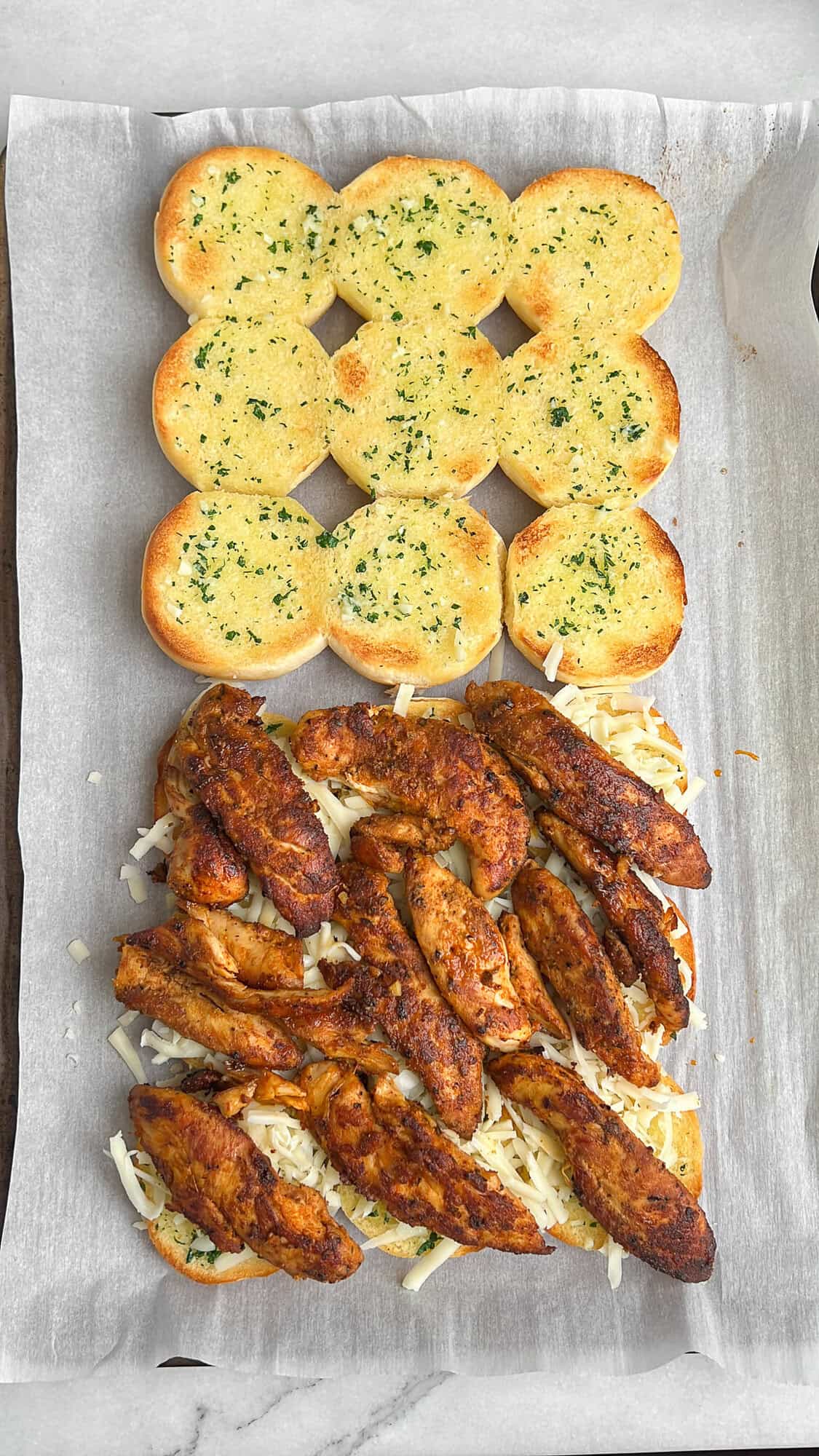 assembly of chicken alfredo sliders recipe