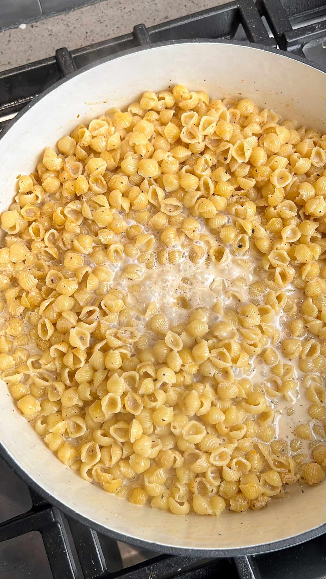 reducing one pot mac and cheese