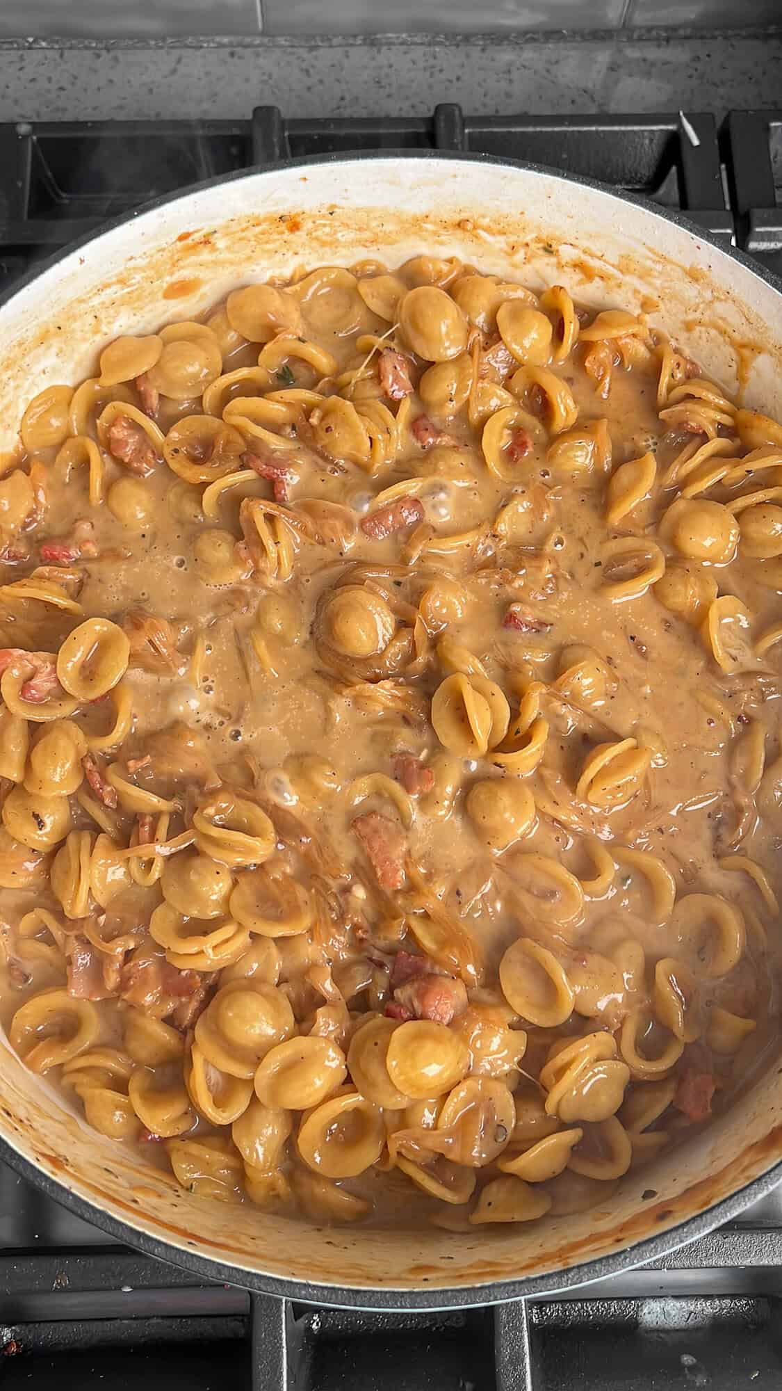 creamy french onion pasta
