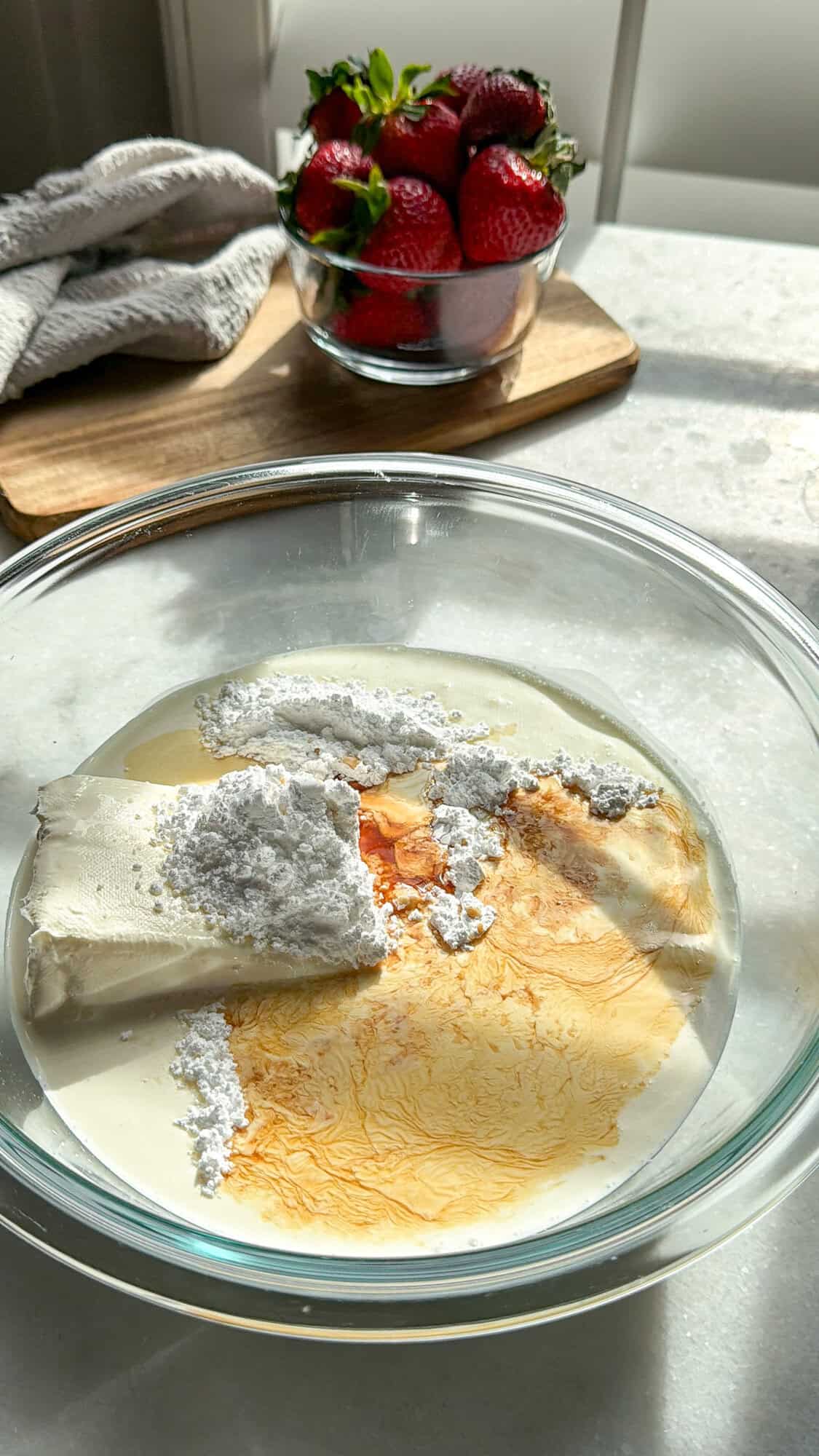 cheesecake filling for strawberry shortcake cheesecake