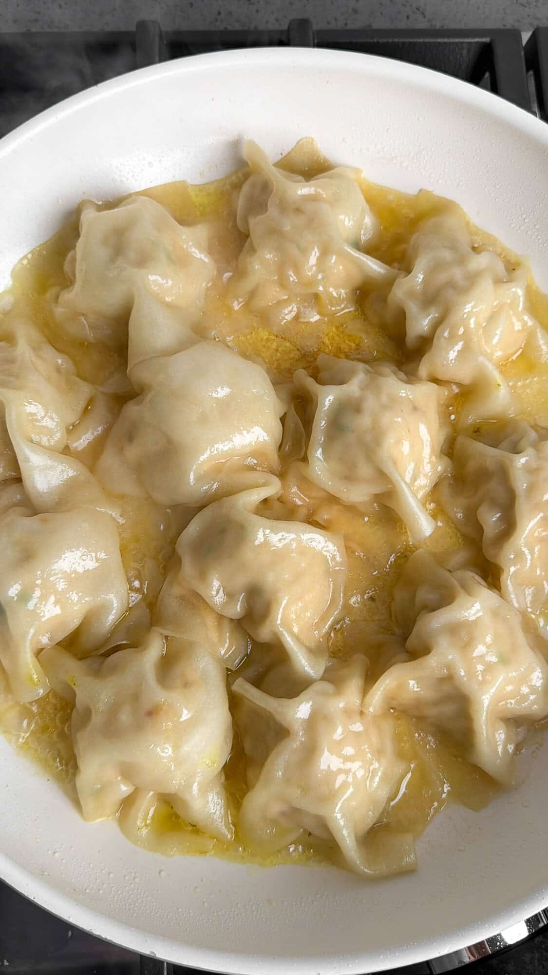 blanket dumplings after they steamed