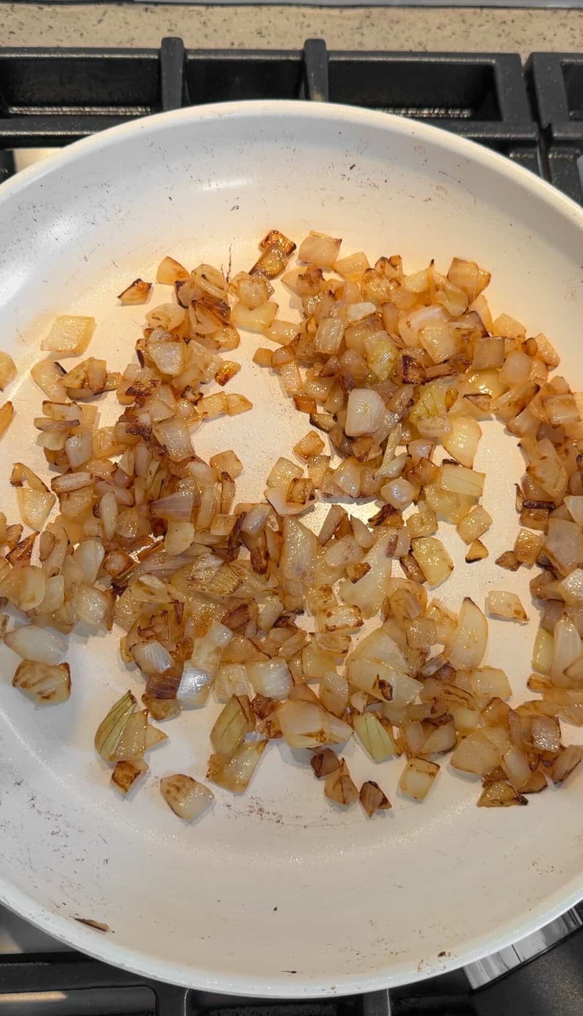 caramelized onions in a pan