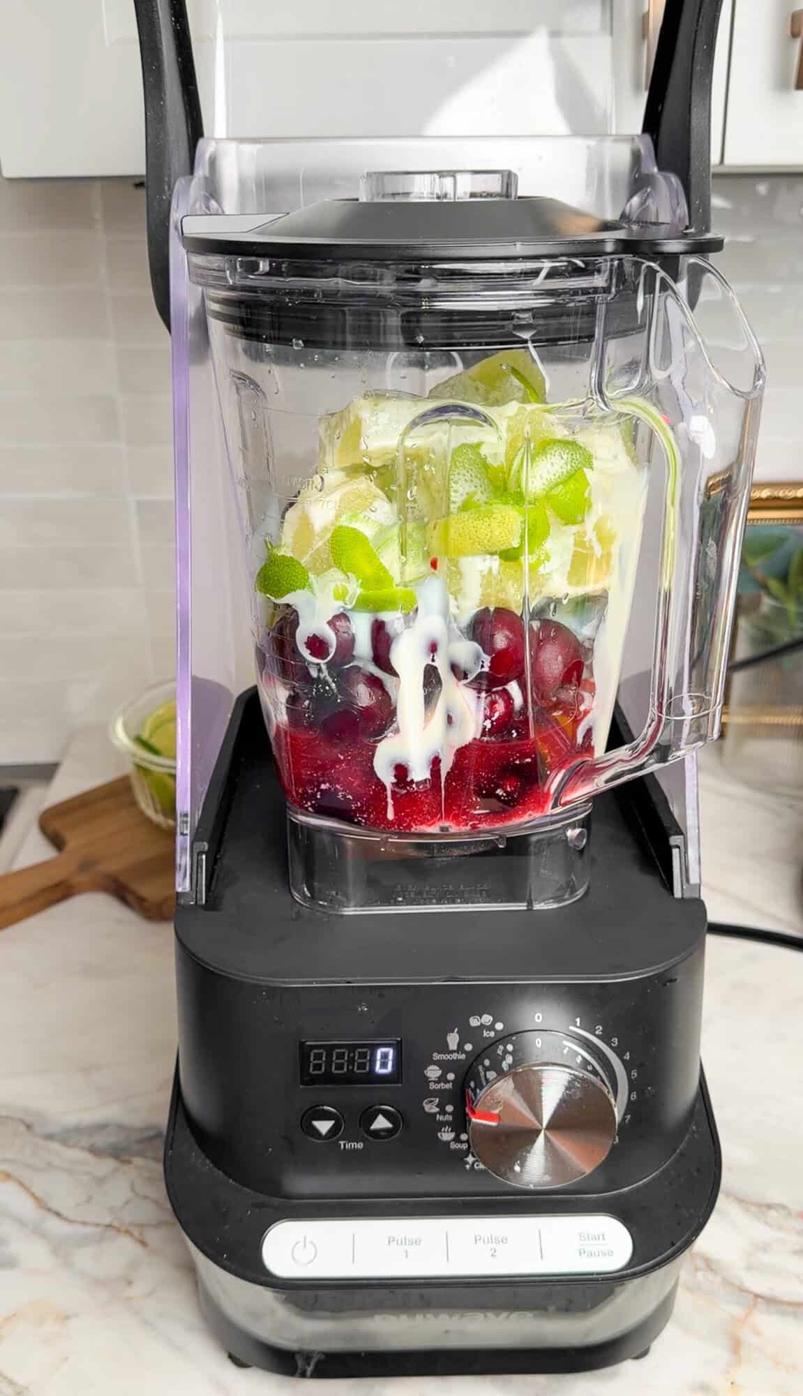 blending cherry limeade