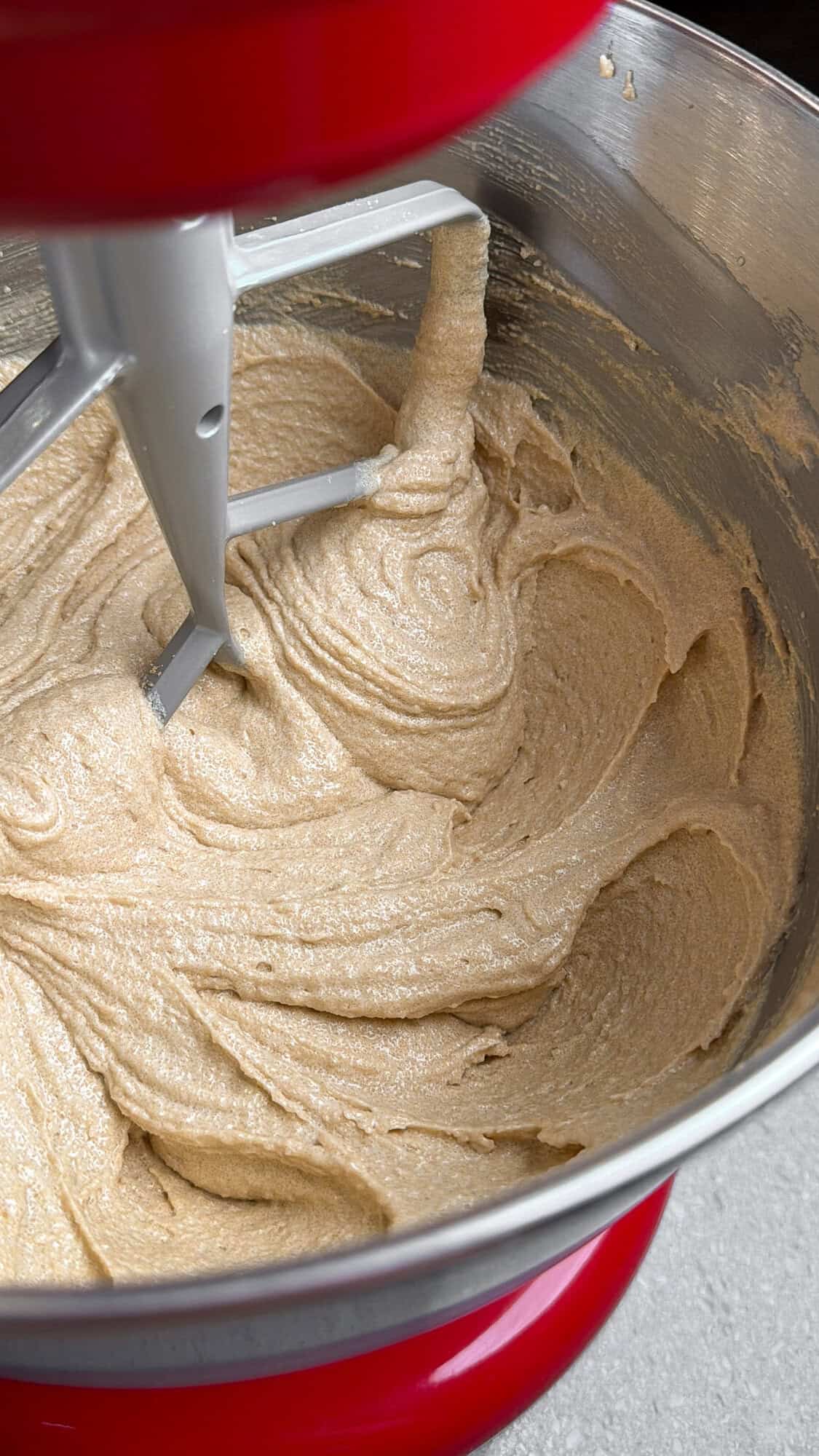 creaming butter, sugar and eggs for cookie fries