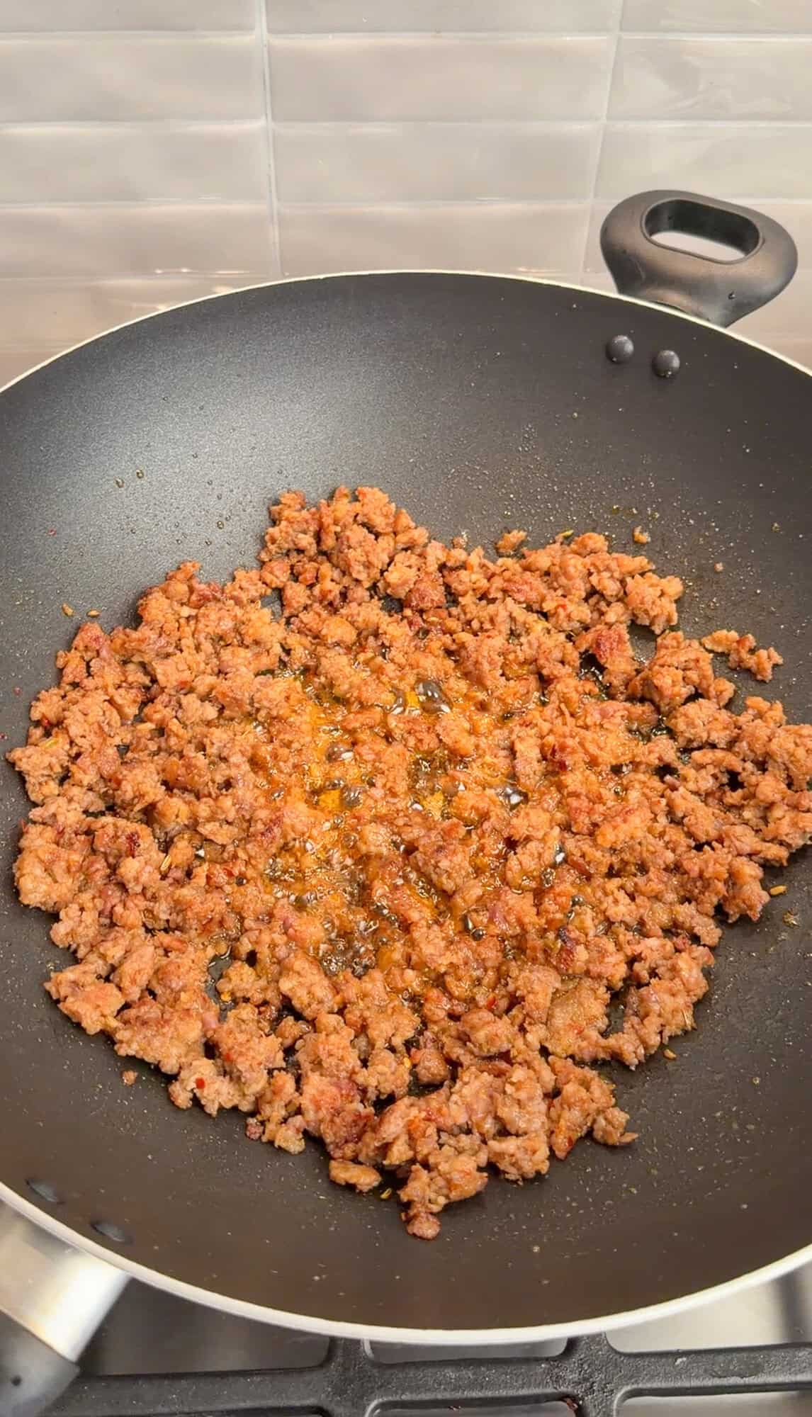 cooking the italian sausage