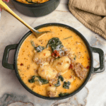 sausage gnocchi soup with sun-dried tomatoes