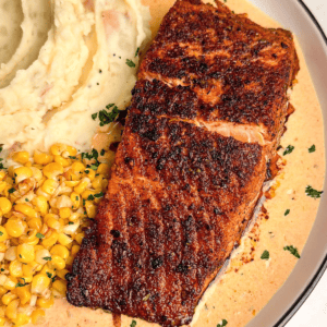 featured image for cajun salmon (cheesecake factory copycat recipe)