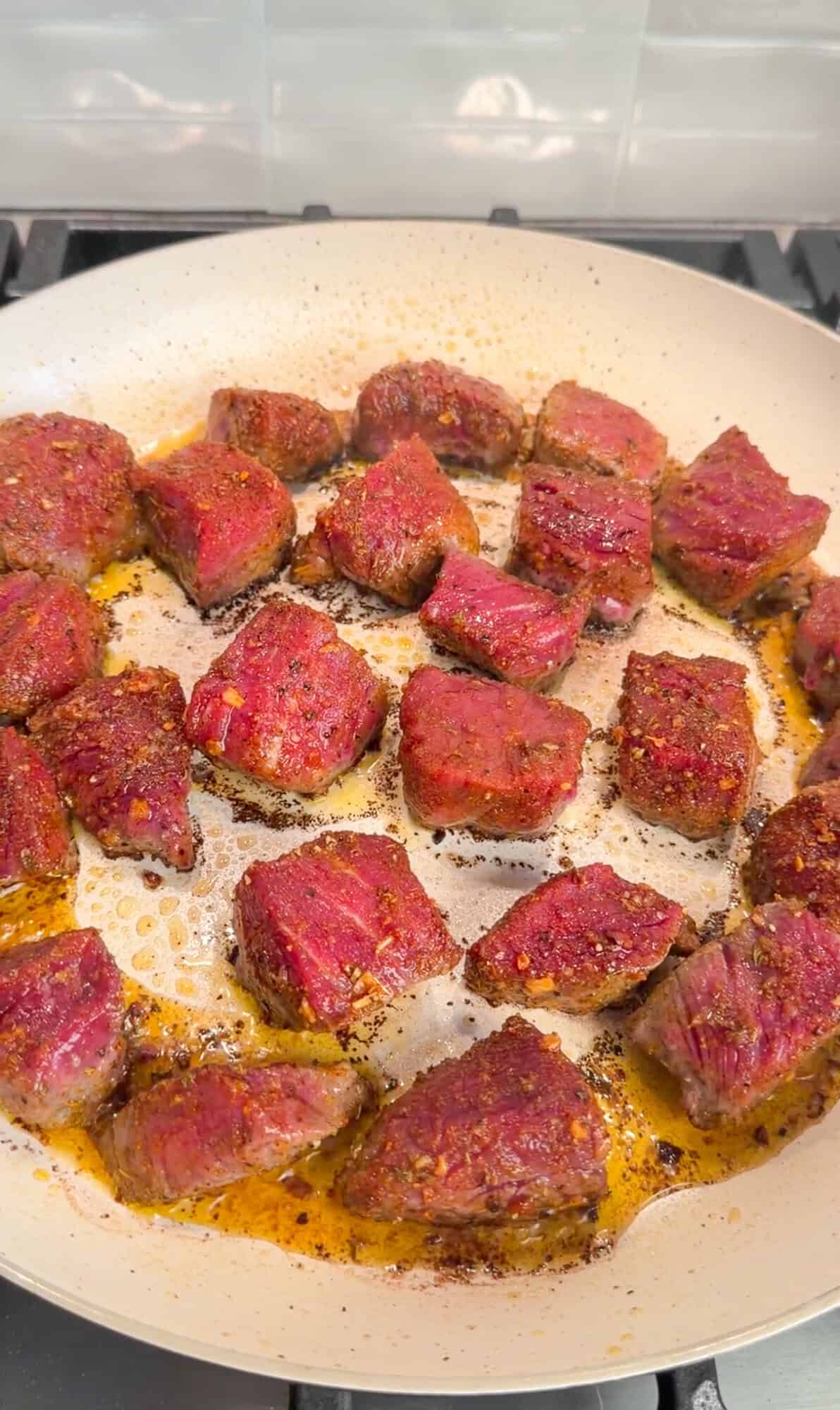 garlic butter steak bites for steak bowls