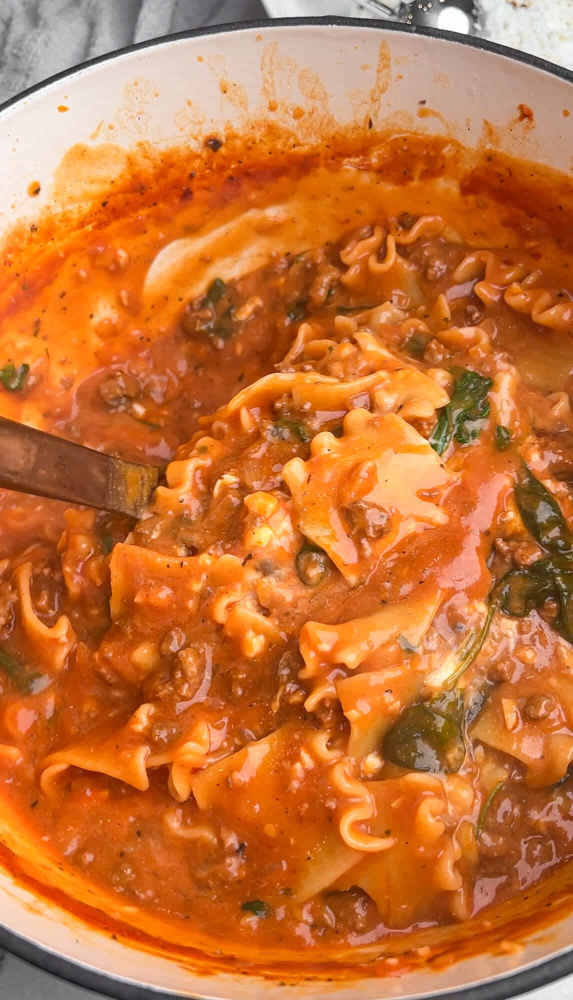 rich and creamy lasagna soup