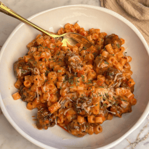 featured image for meatball pasta