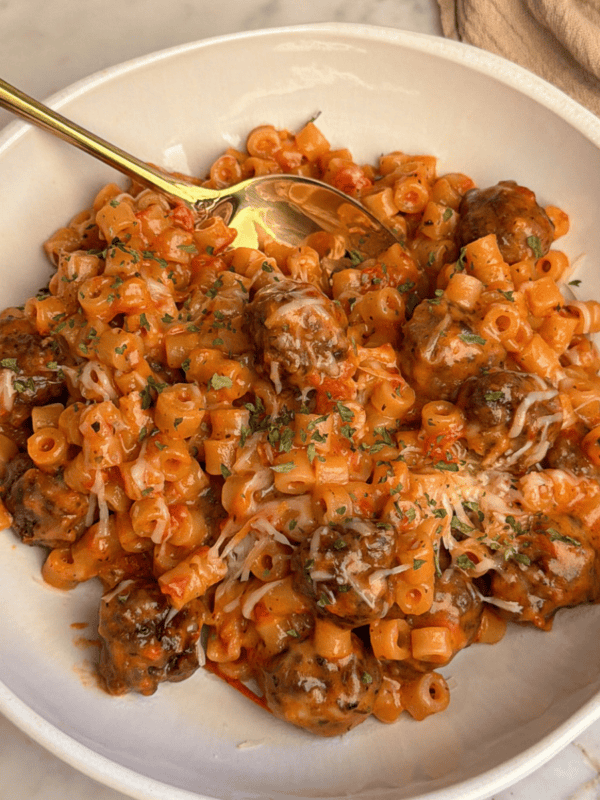 featured image for meatball pasta