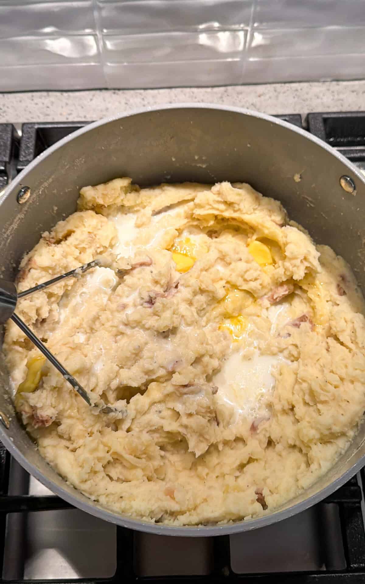 mashed red potatoes