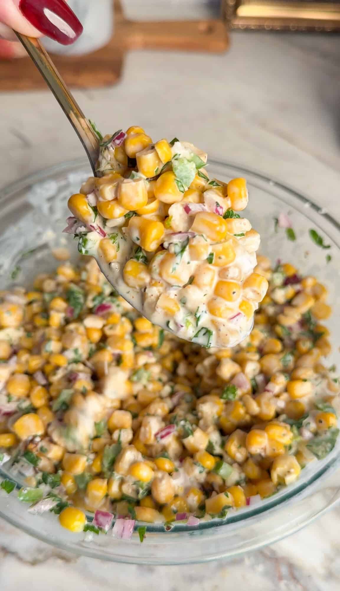 street corn salad for steak bowls