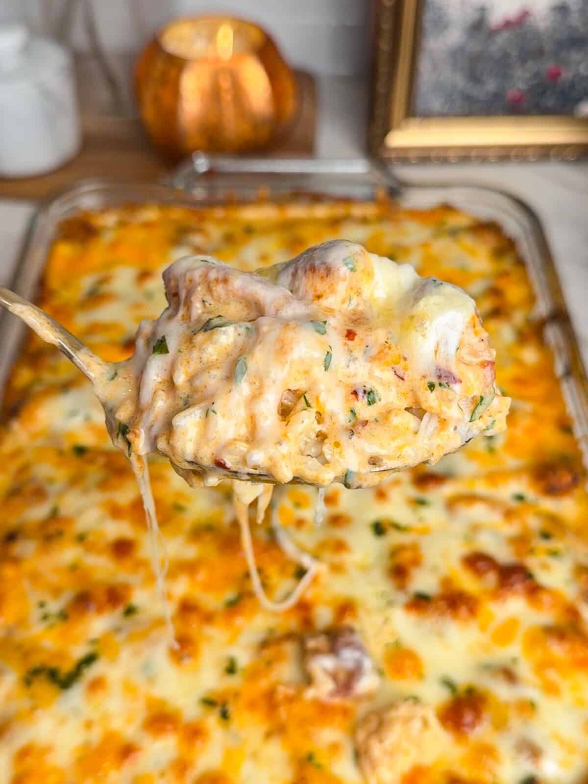 cheesy chicken and rice bake