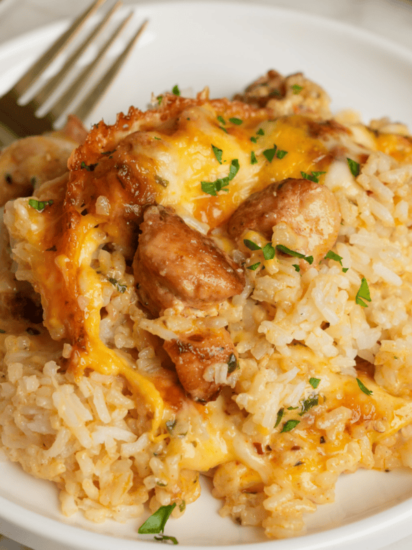 cheesy chicken and rice bake recipe